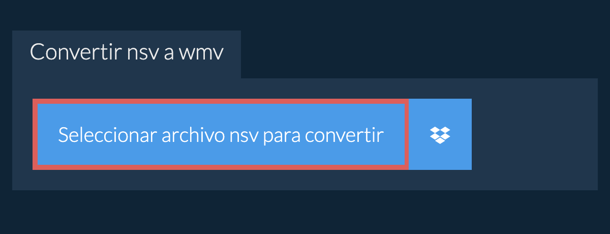 Convertir nsv a wmv
