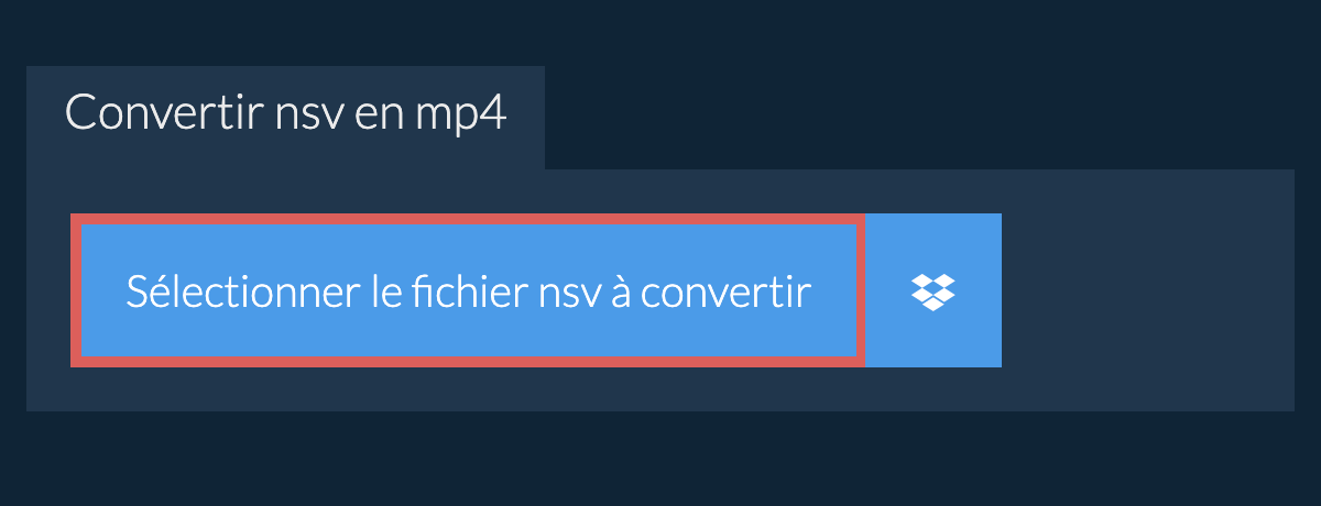 Convertir nsv en mp4